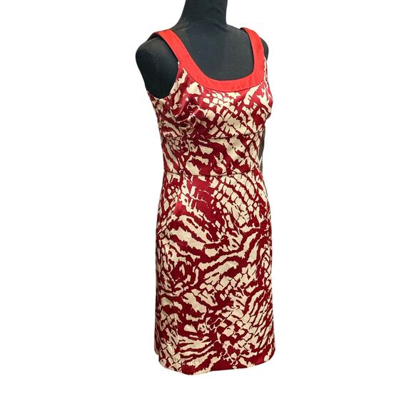 NWT 6P Donna Ricco Satin Mini Dress Square Neckline Elegant Holiday Work Party - Picture 1 of 16